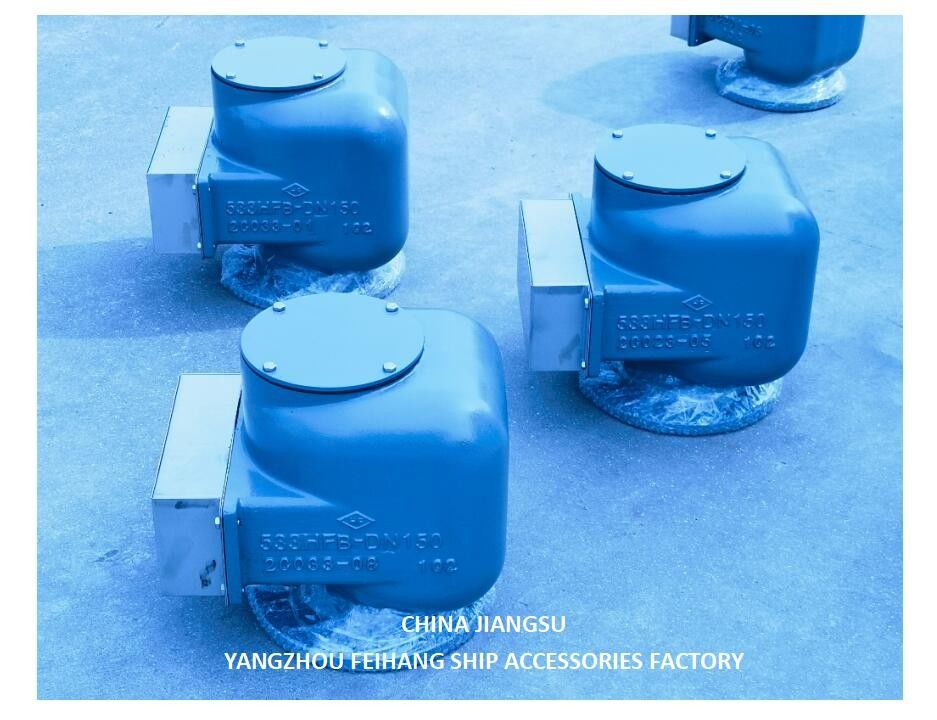 Marine Lüftungskappe für Ballastbehälter Modell 533HFB-150A Marine Luftlüftkopf Körper aus Gusseisen mit FLOATER