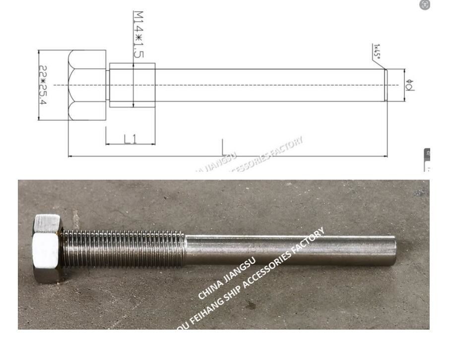 Kupferleiterbohrung für Luftrohrkopf Nr. 533HFB-200A & Kupferleiter für Luftlüftkopf Nr. 533HFB-350A Material: Edelstahl