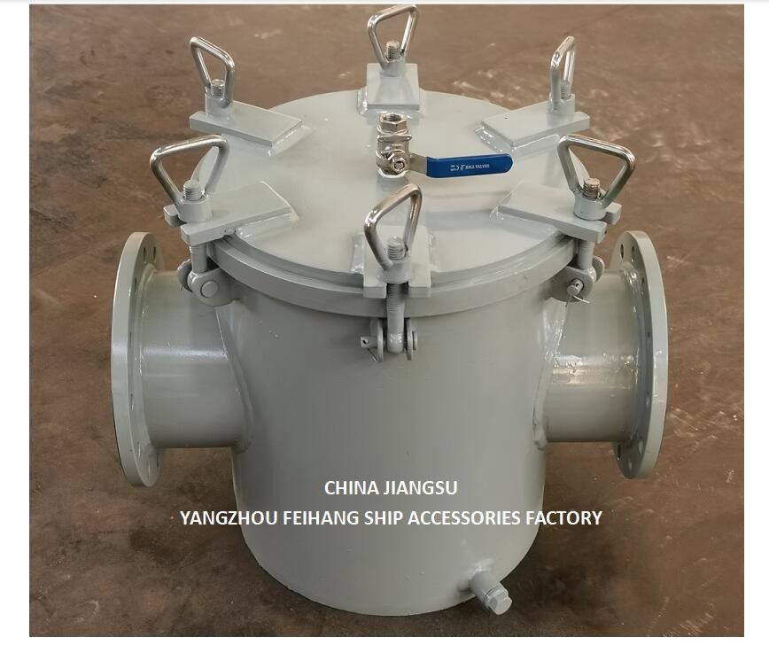 Korb Seewasser-Strainer für Hilfsseewasser-Pumpen-Eingang Modell AS125 CBM1061 Körper Verzinkte, Bildschirm Edelstahl