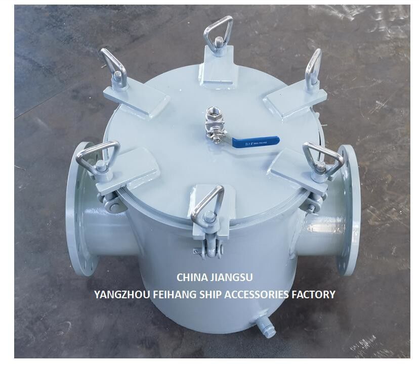 Korb Seewasser-Strainer für Hilfsseewasser-Pumpen-Eingang Modell AS125 CBM1061 Körper Verzinkte, Bildschirm Edelstahl