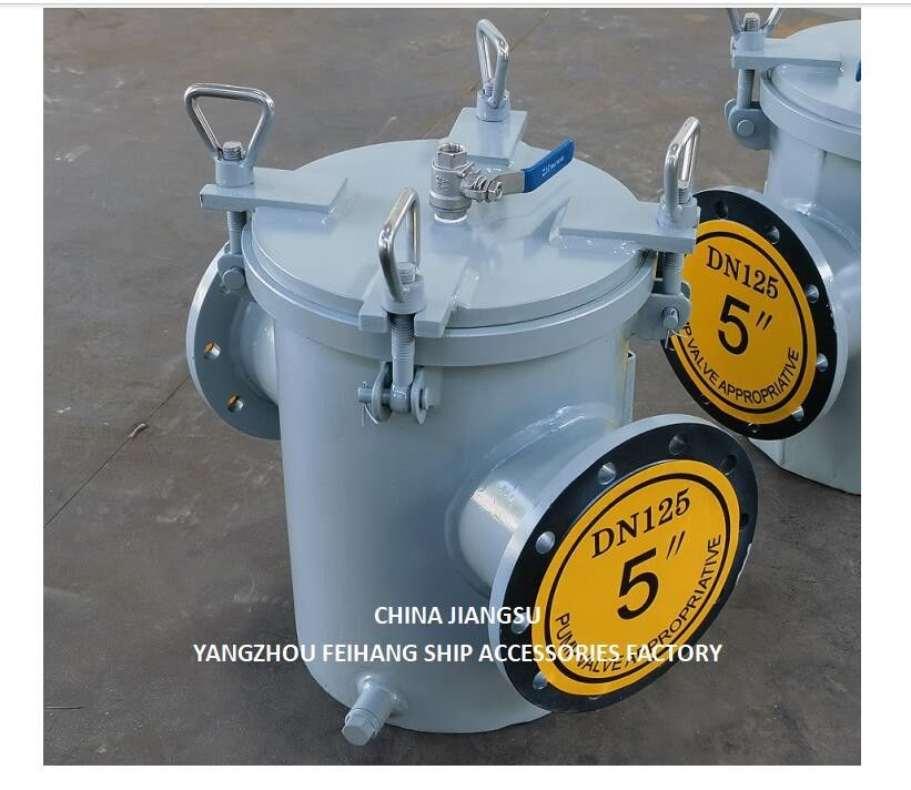 Korb Seewasser-Strainer für Hilfsseewasser-Pumpen-Eingang Modell AS125 CBM1061 Körper Verzinkte, Bildschirm Edelstahl