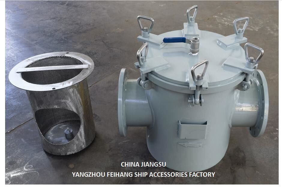 Korb Seewasser-Strainer für Hilfsseewasser-Pumpen-Eingang Modell AS125 CBM1061 Körper Verzinkte, Bildschirm Edelstahl