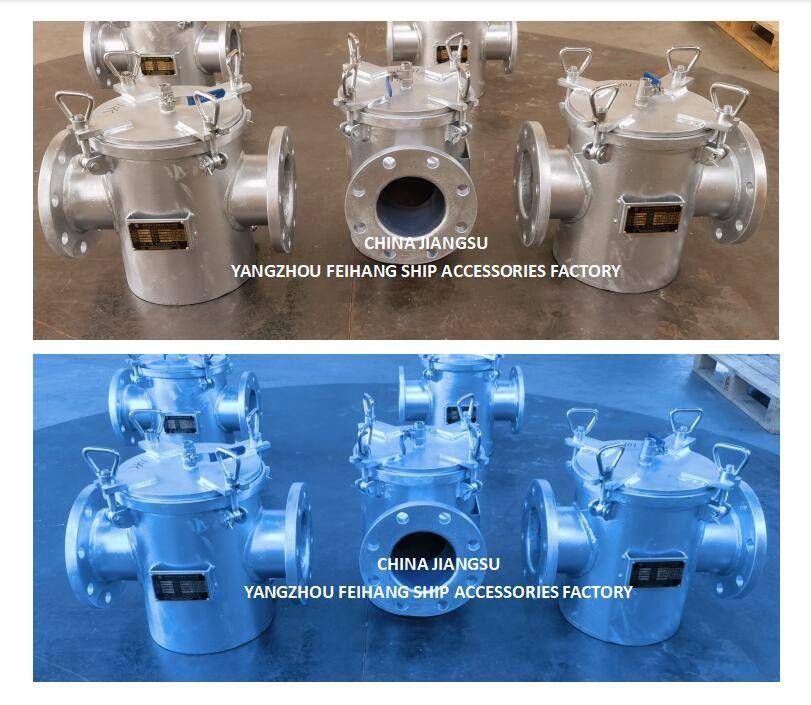 Meerwasserfilter Grobwasserfilter Modell AS125 CB/T497 Körper verzinkt, mit Filterpatrone aus Edelstahl