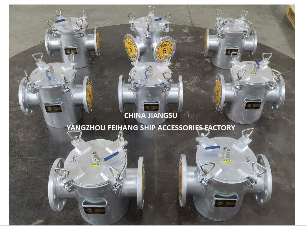 Korb Seewasser-Strainer für Hilfsseewasser-Pumpen-Eingang Modell AS125 CBM1061 Körper Verzinkte, Bildschirm Edelstahl