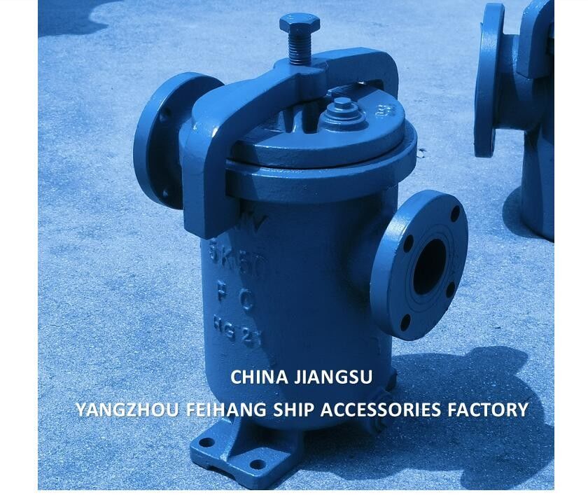 JIS F7209 MARINE SIMPLEX FUEL STRAINER & MARINE EINZIGER FILTER GESTELLTES EISENKörper Filterelement aus Edelstahl