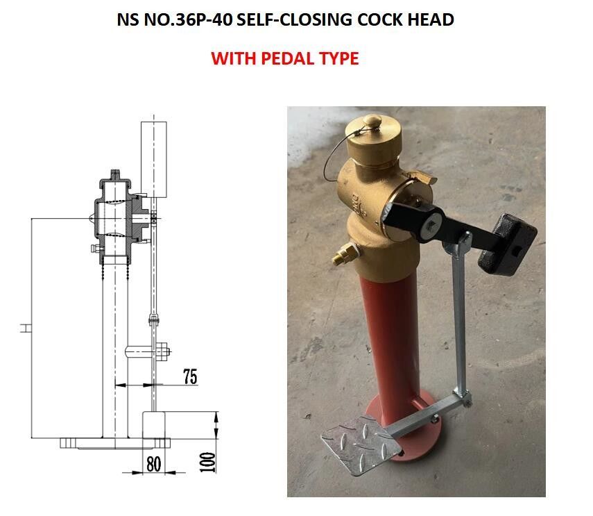 NS NO.36P-40 SELFZESCHLOSSENENEN HÖHNEN mit Pedal für Ankerketten