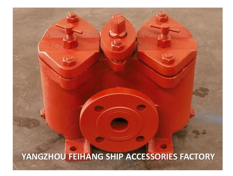 Marine Doppelölfilter und Duplex Niederdruckölfilter AS25-0.40/0.22 Cb/T425-94 Gusseisenkörper mit Filterelementen