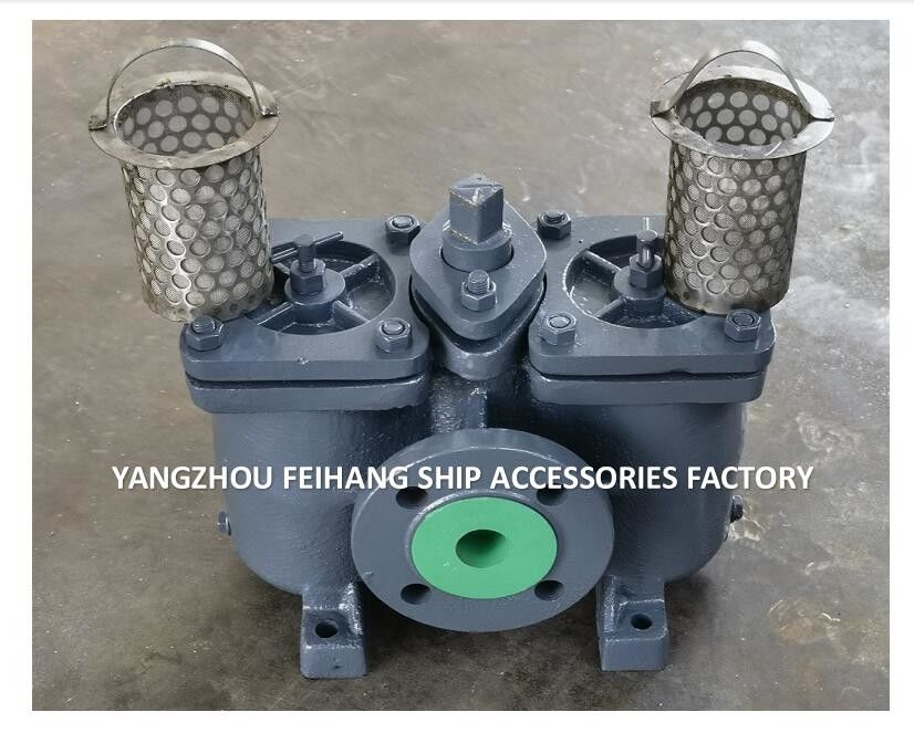 Gusseisen-Duplex-Strainer Doppelölfilter Doppelölfilter Made in China AS40 CB/T425