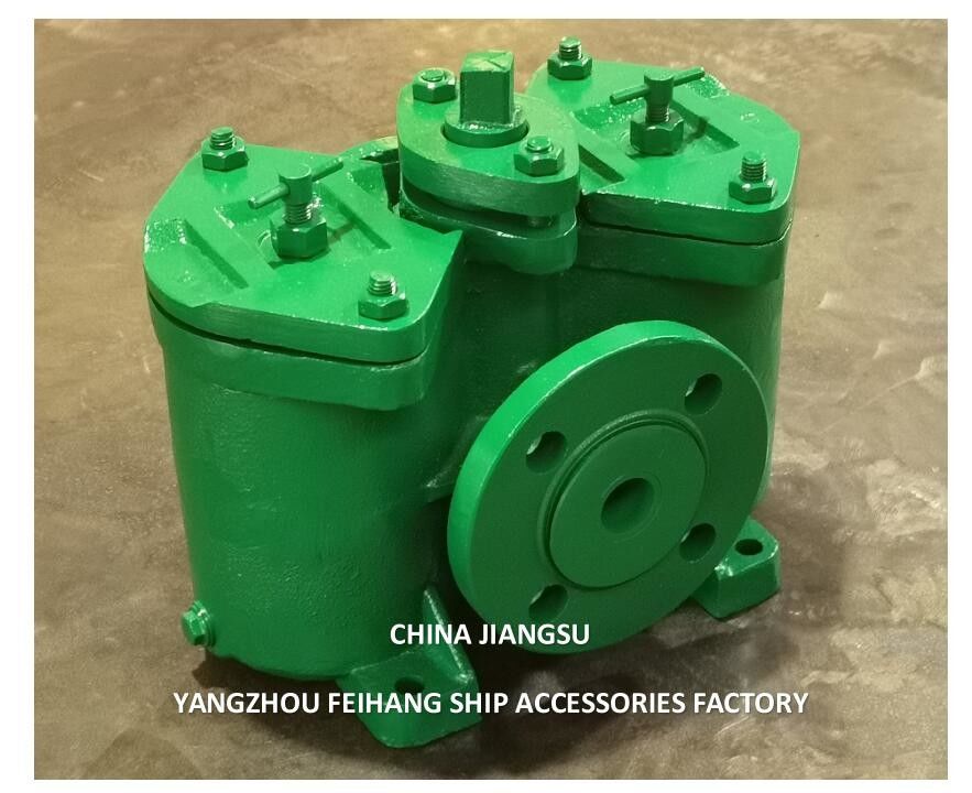 Gusseisen-Flangen-Duplex-Ölfilter AS32 Cb/T425 für die Kraftstoffübertragungspumpe Gusseisenkörper enthält Edelstahl
