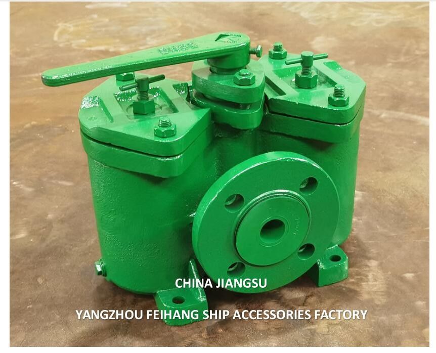 Gusseisen-Flangen-Duplex-Ölfilter AS32 Cb/T425 für die Kraftstoffübertragungspumpe Gusseisenkörper enthält Edelstahl