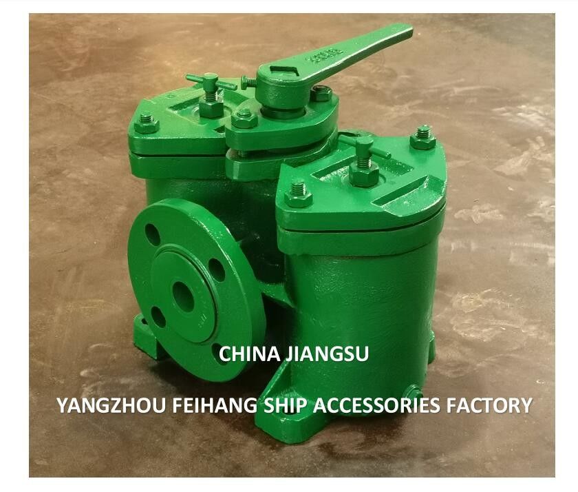 Gusseisen-Flangen-Duplex-Ölfilter AS32 Cb/T425 für die Kraftstoffübertragungspumpe Gusseisenkörper enthält Edelstahl