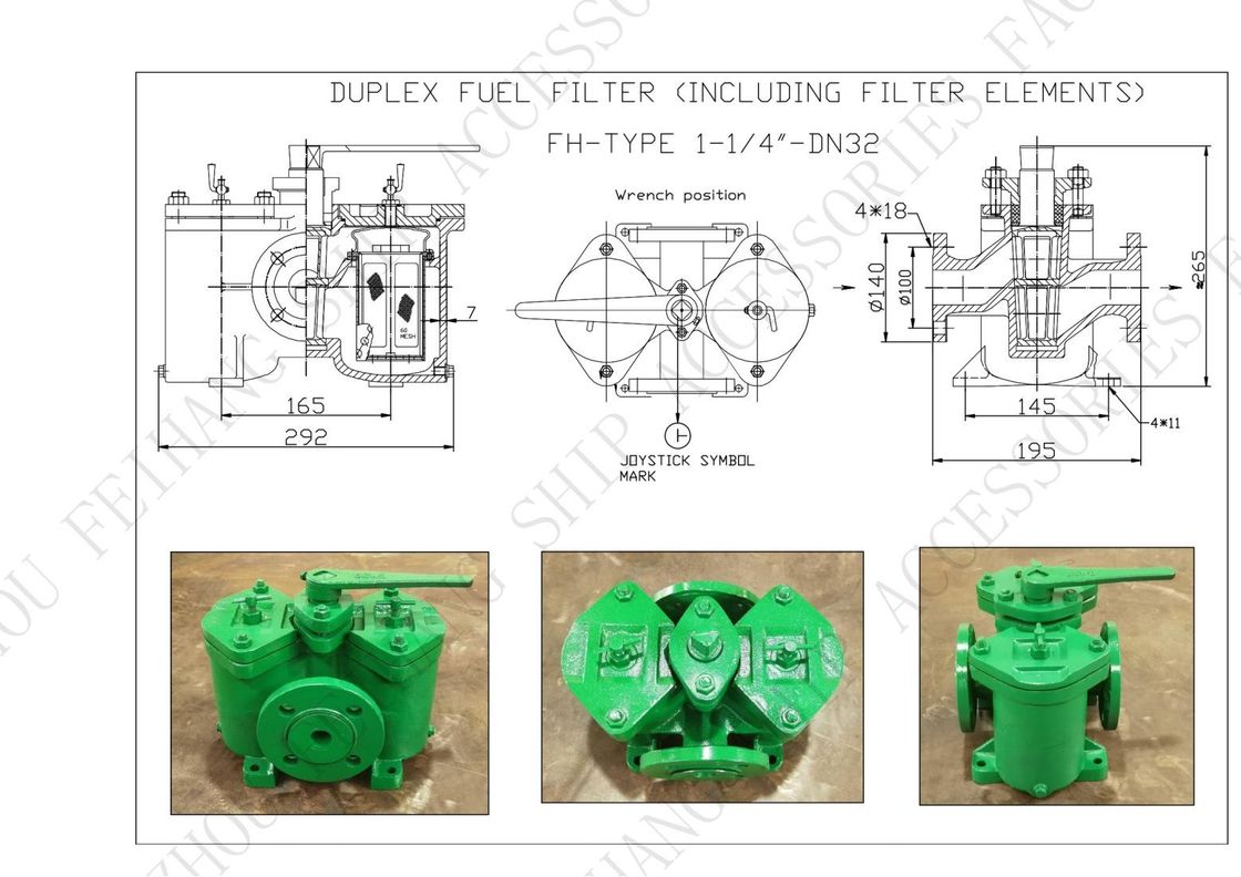 FH16032 CB/T425 Duplex-Ölspülmaschinen mit Filterelementen mit Flankenanschluss