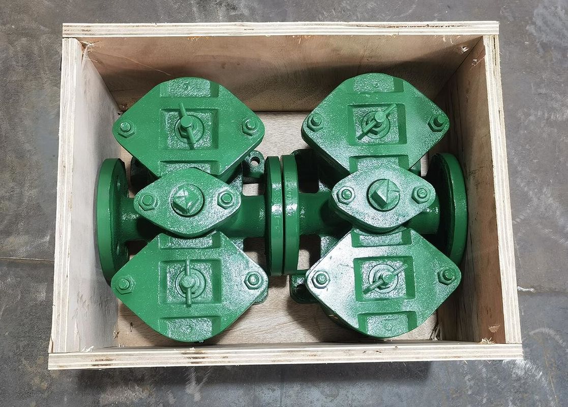 Gusseisen-Flangen-Duplex-Ölfilter AS32 Cb/T425 für die Kraftstoffübertragungspumpe Gusseisenkörper enthält Edelstahl