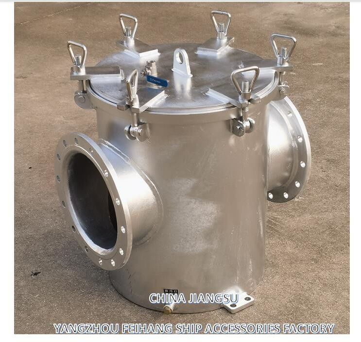 AS250 CB/T497-1994 Seewasserfilter Grobwasserfilter Kohlenstoffstahlkörper mit variablem Filterelement aus Edelstahl