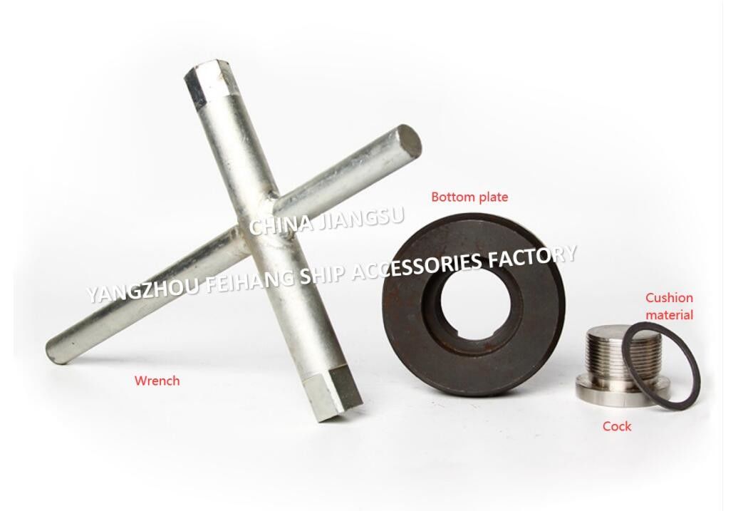 WATERTANK-Bodenstecker des Schiffes Modell AW42-35N CB/T254-1997 mit Edelstahl-Kegel-Kohlenstoff-Stahl-Bodenplatte