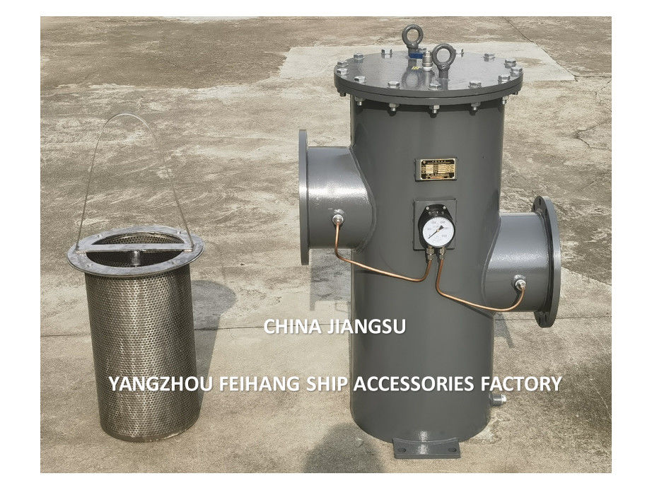 Einfachfilter-Simplex-Ölfilter TYPE 5K-300A PN16 Stahlkörper aus Gusseisen Filter aus Edelstahl