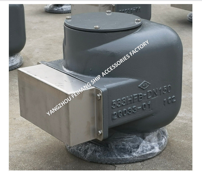 KNODULARES GEWALZTEISMARINE Luftlüftkopf Modell 533HFB-150A mittelschwarz für Ballastbehälter