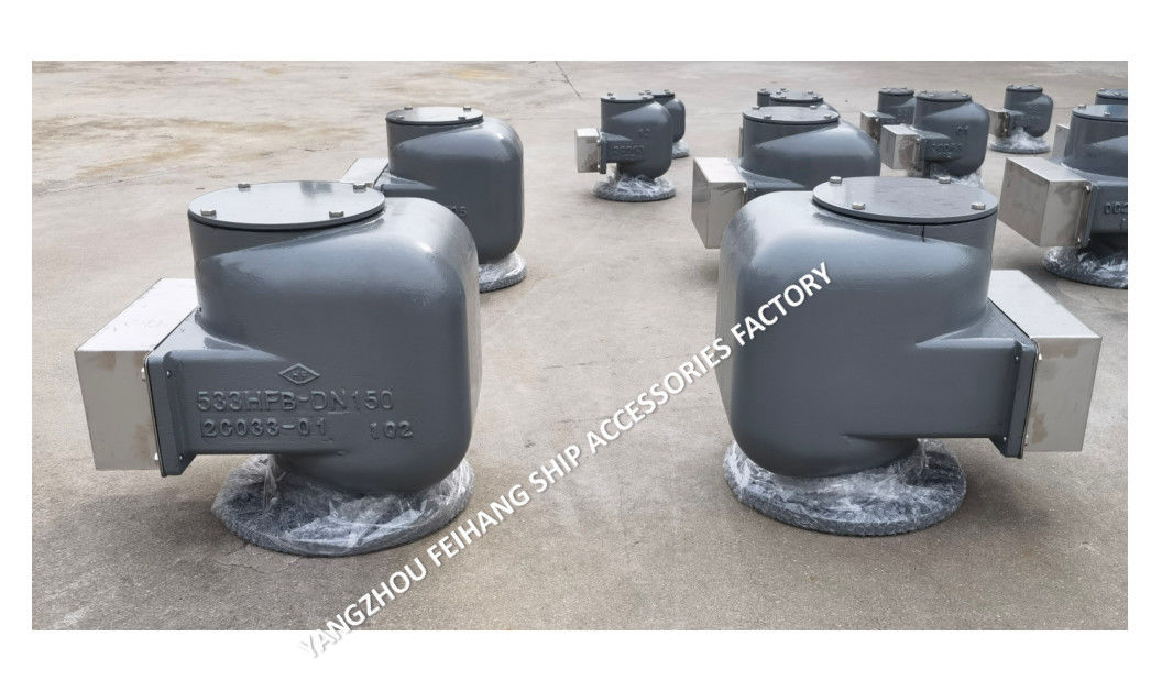 KNODULARES GEWALZTEISMARINE Luftlüftkopf Modell 533HFB-150A mittelschwarz für Ballastbehälter