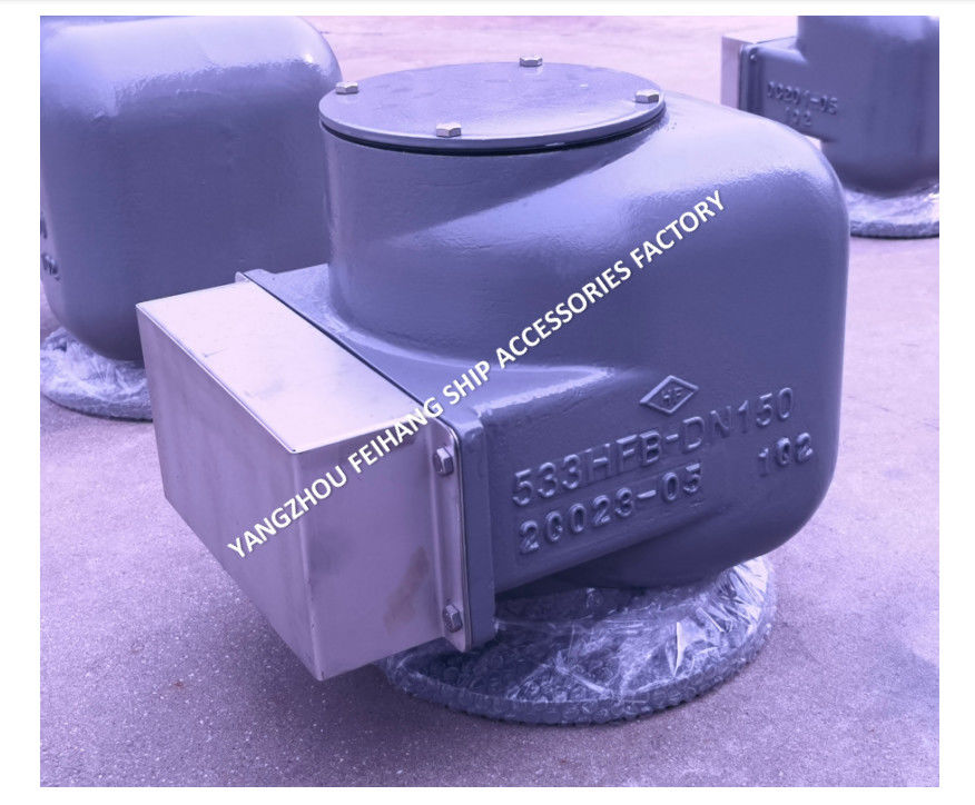 KNODULARES GEWALZTEISMARINE Luftlüftkopf Modell 533HFB-150A mittelschwarz für Ballastbehälter
