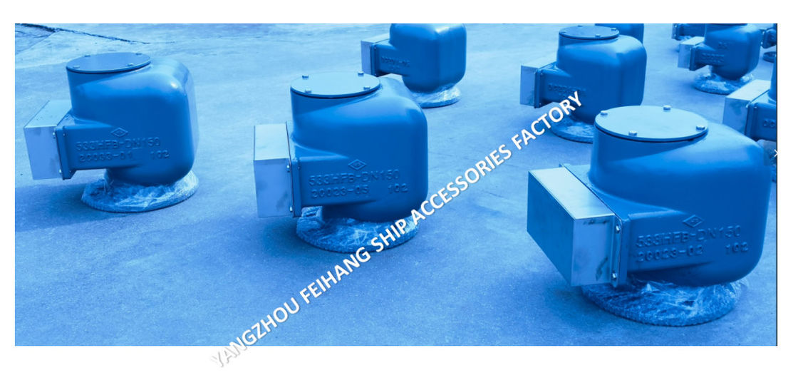KNODULARES GEWALZTEISMARINE Luftlüftkopf Modell 533HFB-150A mittelschwarz für Ballastbehälter