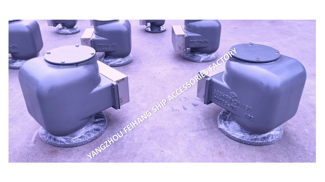 KNODULARES GEWALZTEISMARINE Luftlüftkopf Modell 533HFB-150A mittelschwarz für Ballastbehälter