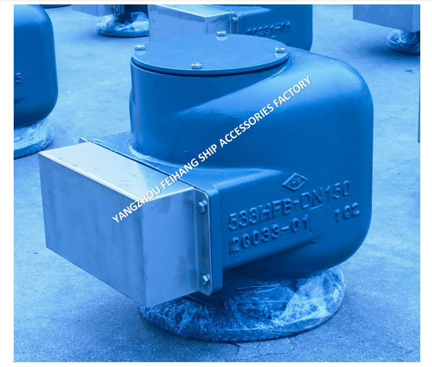 FLAGEN-GASTEIS 533HFB-150A MARINE AIR VENT HEAD FLOAT-TYPE für Ballastbehälter atmungsaktive Kappe mit Feuernetz