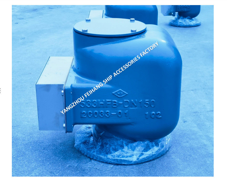 FLAGEN-GASTEIS 533HFB-150A MARINE AIR VENT HEAD FLOAT-TYPE für Ballastbehälter atmungsaktive Kappe mit Feuernetz