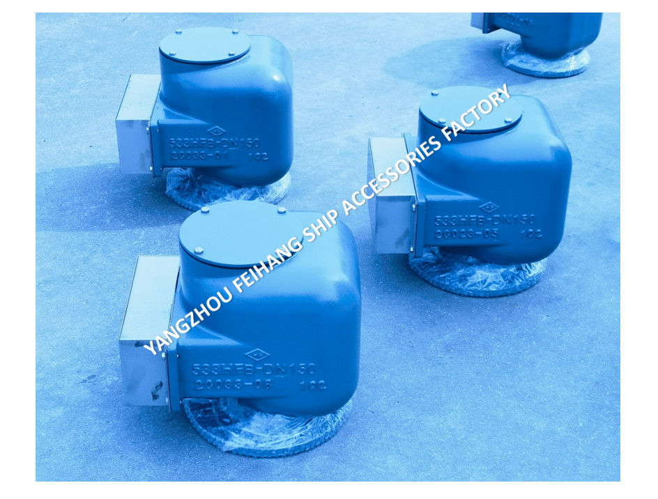 FLAGEN-GASTEIS 533HFB-150A MARINE AIR VENT HEAD FLOAT-TYPE für Ballastbehälter atmungsaktive Kappe mit Feuernetz