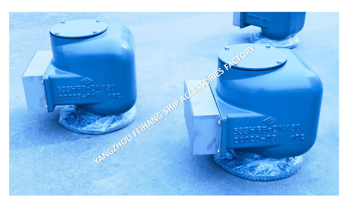 FLAGEN-GASTEIS 533HFB-150A MARINE AIR VENT HEAD FLOAT-TYPE für Ballastbehälter atmungsaktive Kappe mit Feuernetz