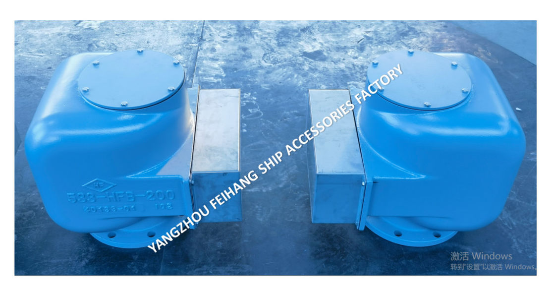 NO 533HF-DN200 Luftventilationskopf FLOAT TYPE YANGZHOU FEIHANG Schiffszubehör