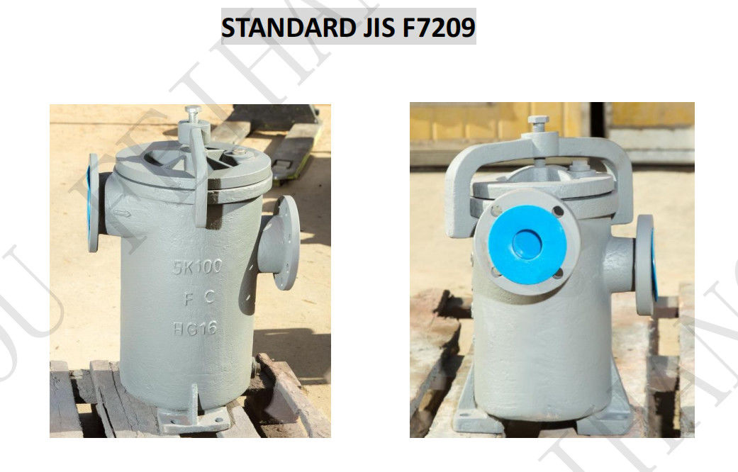 JIS F7209 Einzelölfilter 5K-100A Körper - Gusseisen und Filter - Edelstahl