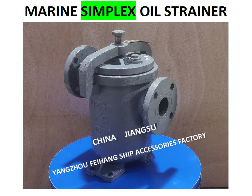 JIS F7209 Einzelölfilter 5K-100A Körper - Gusseisen und Filter - Edelstahl