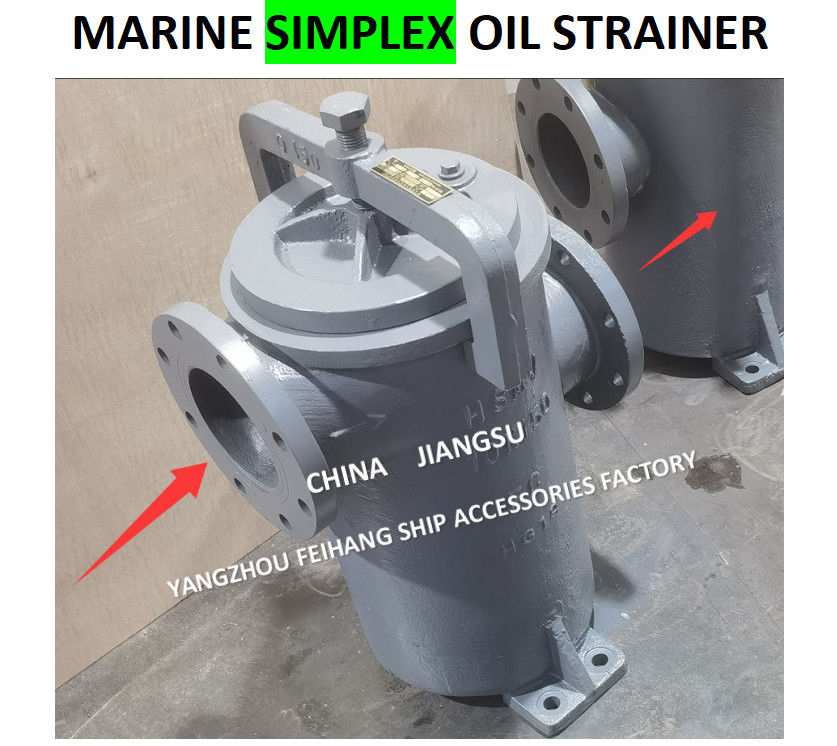 JIS F7209 Einzelölfilter 5K-100A Körper - Gusseisen und Filter - Edelstahl