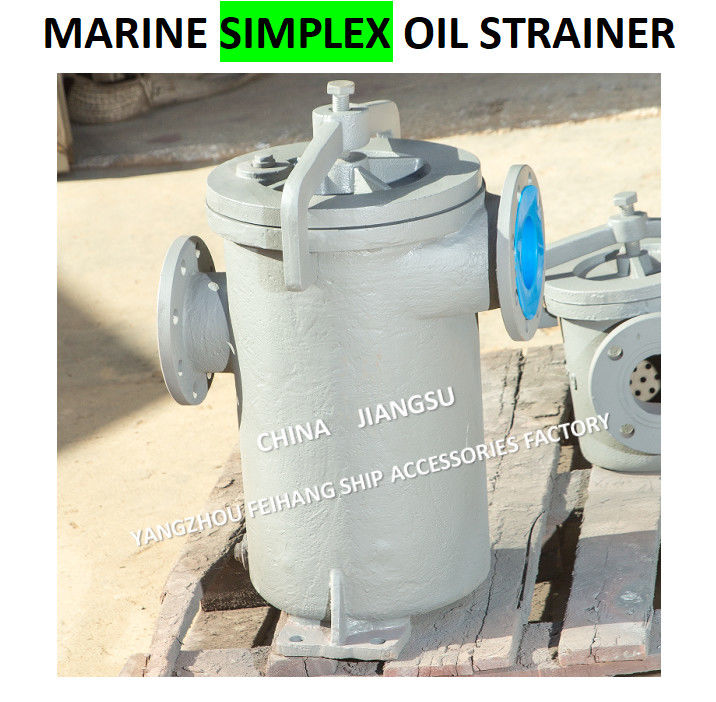 JIS F7209 Einzelölfilter 5K-100A Körper - Gusseisen und Filter - Edelstahl