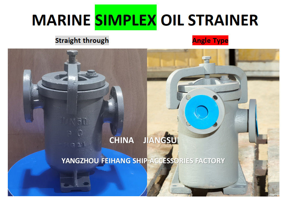 JIS F7209 Einzelölfilter 5K-100A Körper - Gusseisen und Filter - Edelstahl