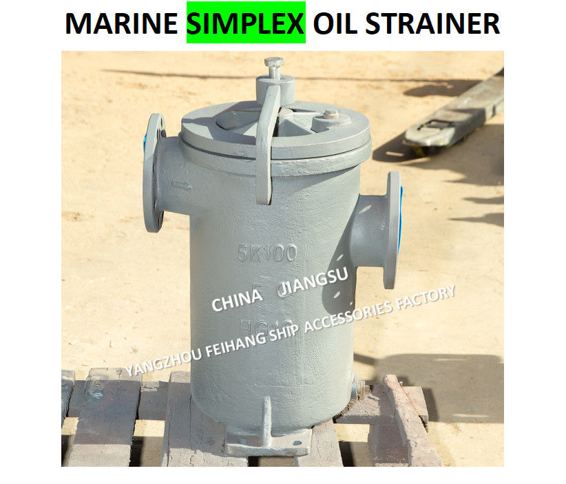 JIS F7209 Einzelölfilter 5K-100A Körper - Gusseisen und Filter - Edelstahl