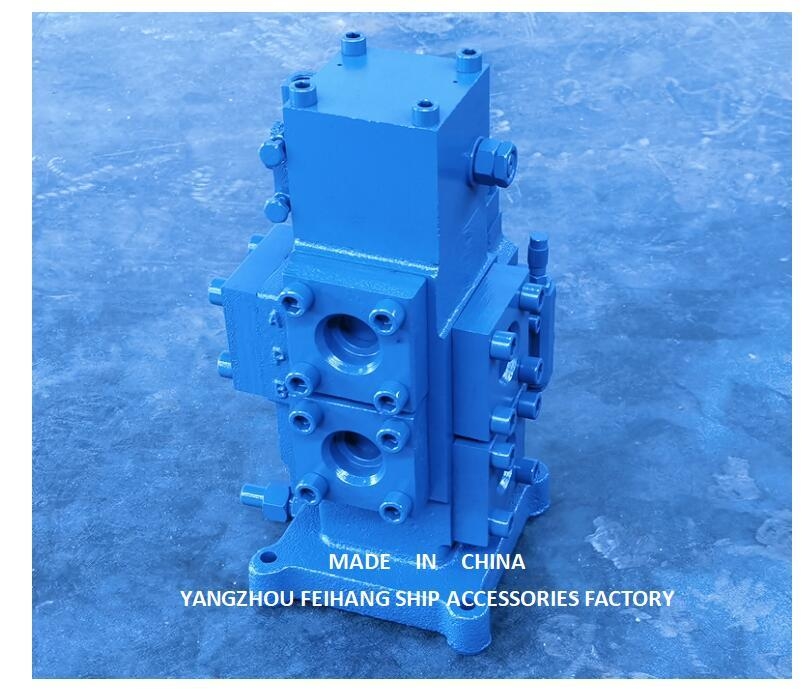 Winch-Steuerventilblock mit Ein-/Ausgangsanlage Größe 20a-50a in Blau und Grün für eine optimale Betriebsleistung