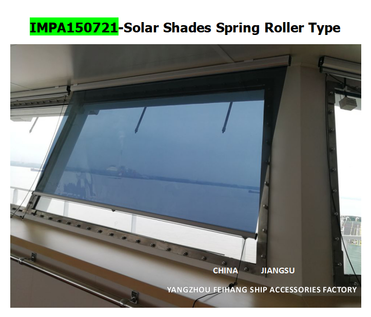 Marine SunShade roller type blind  & Marine Sunshade SunScreens roller blind with cassette box- for Navigation Bridge Windows