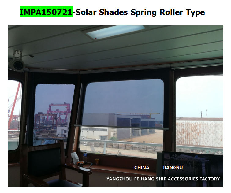 Marine Solar screen roller type blind  & Marine Solar Shade roller blind with cassette box- for Navigation Bridge Windows
