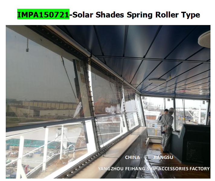 Marine Solar screen roller type blind with cassette box- Blind Curtain box - aluminum alloy Film - Silver
