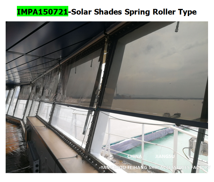 Marine SunShade roller type blind  & Marine Sunshade SunScreens roller blind with cassette box- for Navigation Bridge Windows