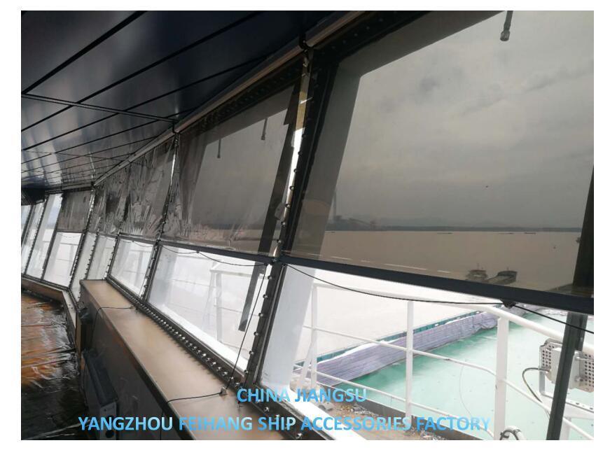 Marine Solar screen roller type blind with cassette box- Blind Curtain box - aluminum alloy Film - Silver