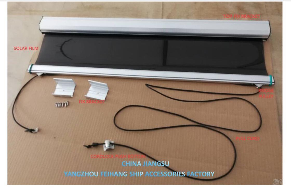 High quality supply Marine Solar Shade roller blind & Marine Solar screen roller type blind with cassette box- Blin for the vessel’s bridge window