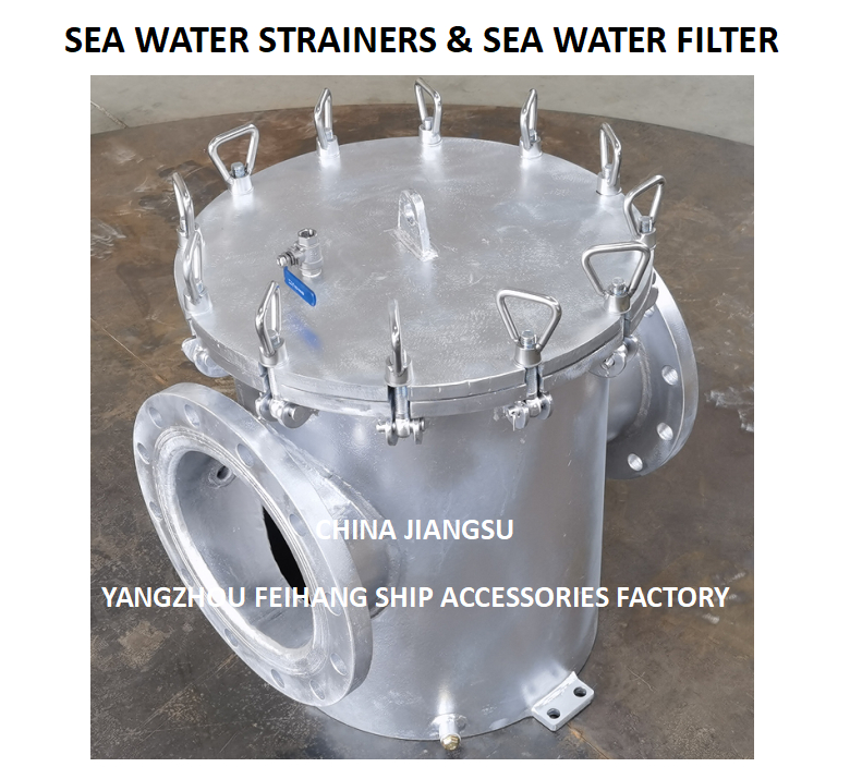 FH-AS300 CBM1061-81 Simplex Sea Water filter Housing Carbon Steel Galvanized Body, Stainless Steel Filter Cartridge,Mesh-5mm