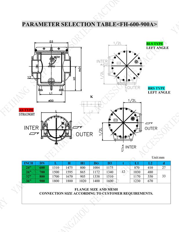 Konstruktionsstandard Cb/T497-2012 Wasserfilter-Seewasserfilter-Seewassersiebe