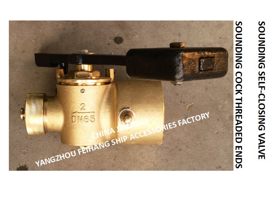 Bronze-Selbstschließende Tiefenventil Fh-65a Cb/T3778-99 mit Bsp-Innenfadenend und 360° Drehstab.