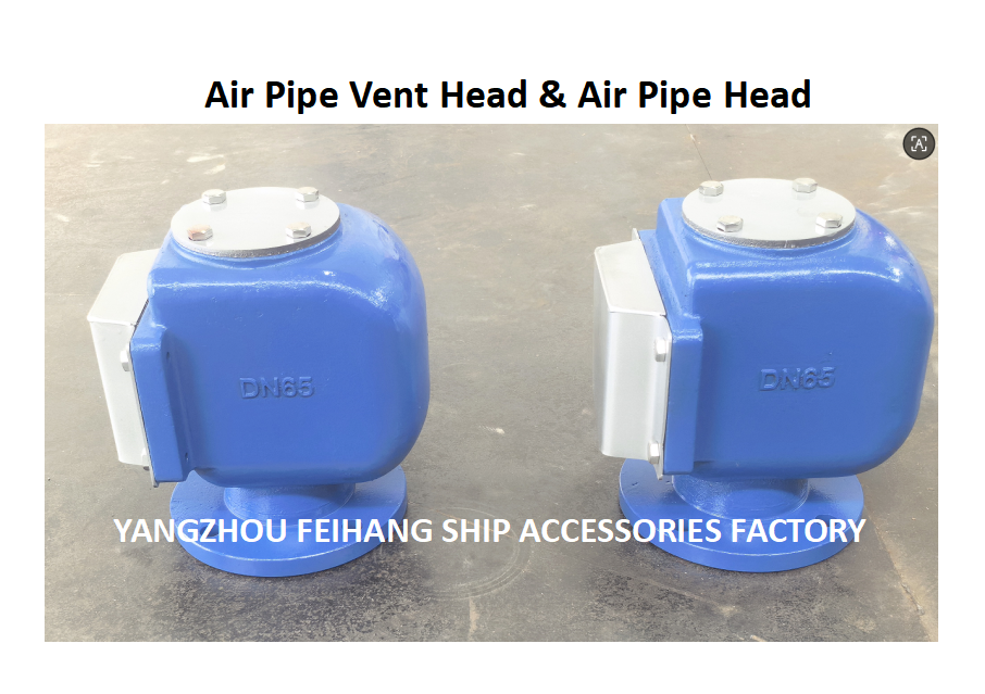 Ventilationskopfgröße:65A Flansche (4 Löcher) Durchmesser 155mm und Pcd 130mm Gusseisenkörper mit Edelstahlschwimmer und Edelstahlfeuerfestes Netz