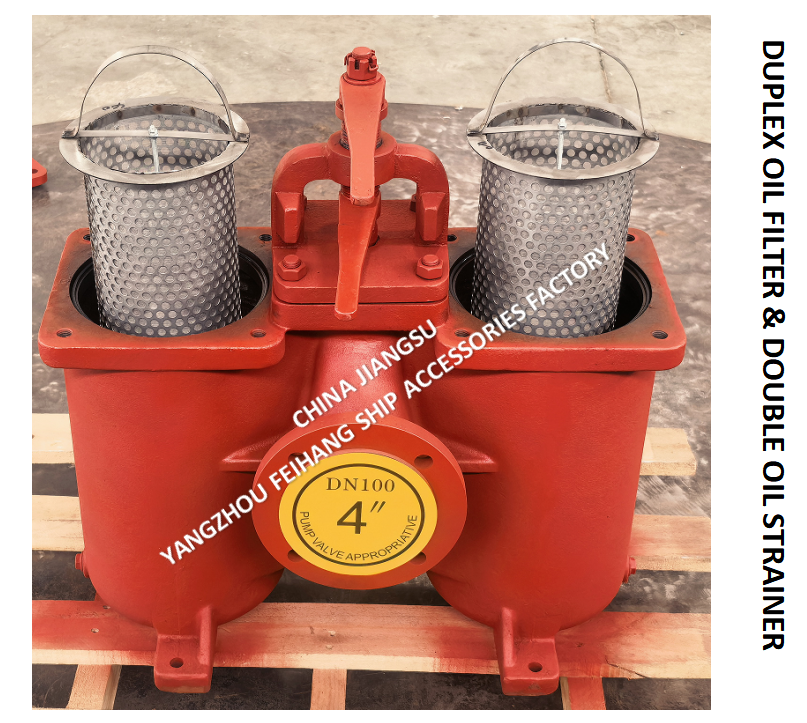 Duplex Oil Strainers & Double Oil Filter Model-FH-AS100 CBT425，OD-210mm，PCD-170mm,Bolt-4-18mm