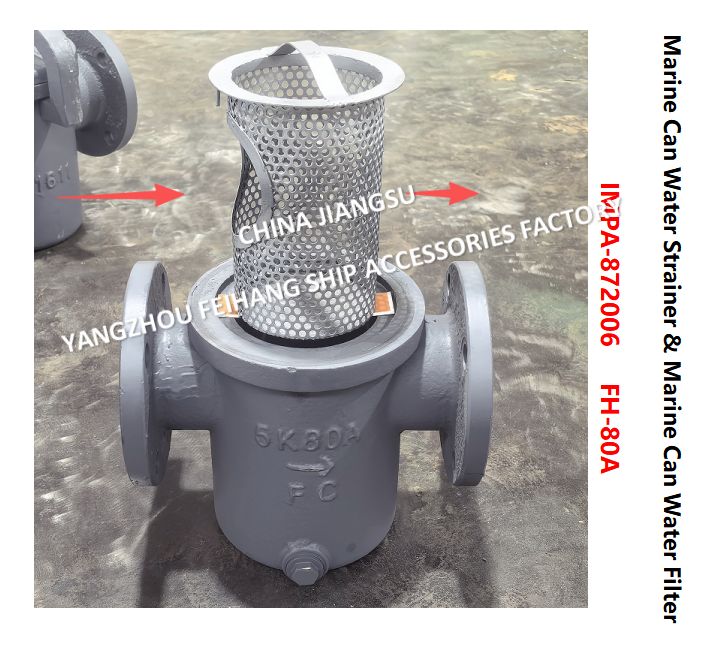 JIS F7121 Can Water Strainer  FH-5K-80A  & Can Water Filter FH-10K-80A Cast iron body, stainless steel filter element
