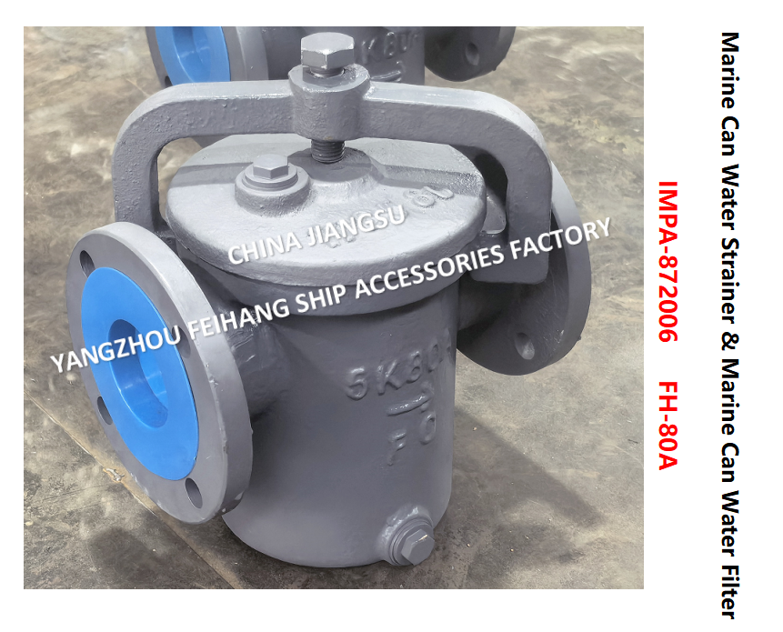 JIS F7121 Can Water Strainer  FH-5K-80A  & Can Water Filter FH-10K-80A Cast iron body, stainless steel filter element